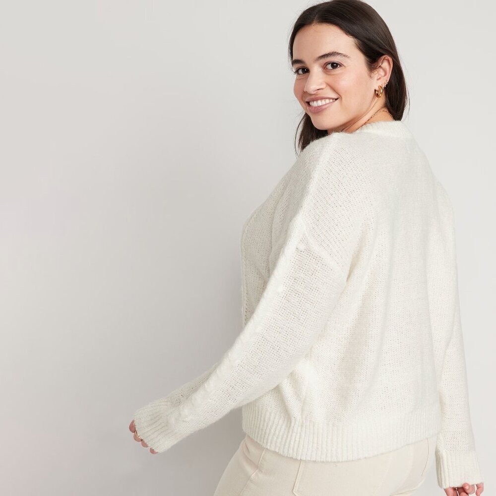 NWT - Tall Old Navy Cable-Knit Sweater Sea Salt - Picture 5 of 5